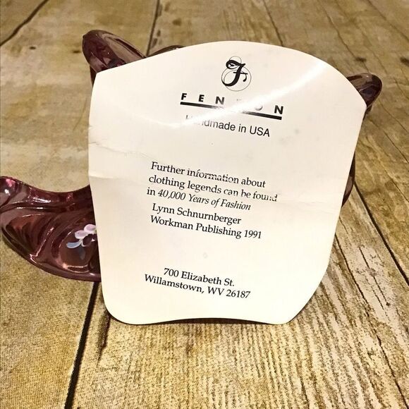 Fenton Legend of the Secret Slipper Pink Slipper Shoe - Picture 10 of 10